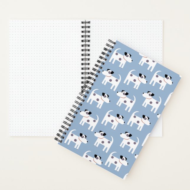 Cuaderno Parson Jack Russell Terrier Dog Pattern Blue (Interior)