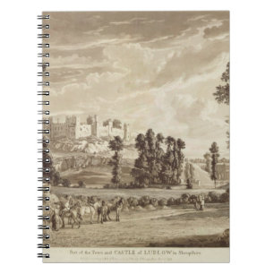 Cuaderno Parte de la ciudad y del castillo de Ludlow en