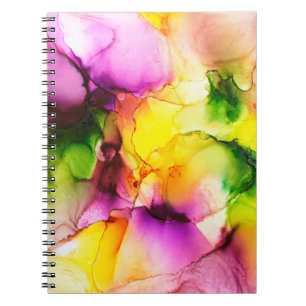 Cuaderno Parte de la pintura con tinta de alcohol, foto mac