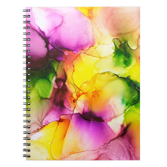 Cuaderno Parte de la pintura con tinta de alcohol, foto mac (Frente)