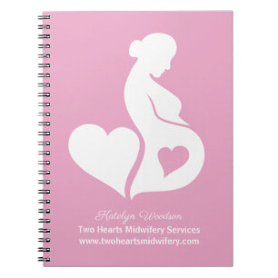 Cuaderno Partera Doula Embarazo Hermoso Rosa Personalizado