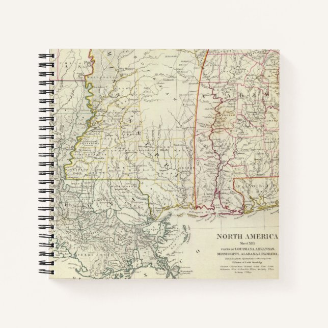 Cuaderno Partes de Louisiana, Arca, Miss, Ala, Florida (Anverso)