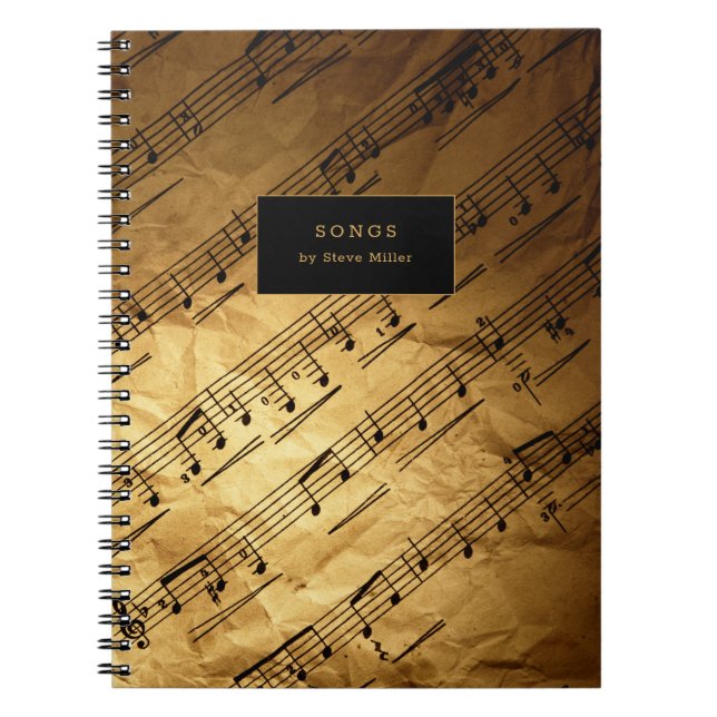Cuaderno Partición musical de época (Frente)
