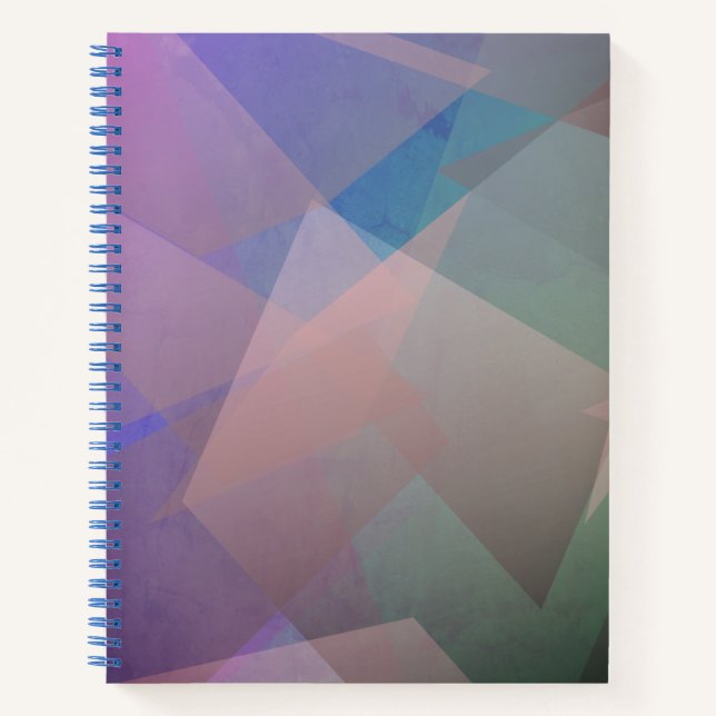 Cuaderno Partículas abstractas voladoras | Formas geométric (Anverso)