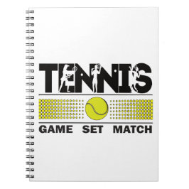 Cuaderno Partida de juego de tenis