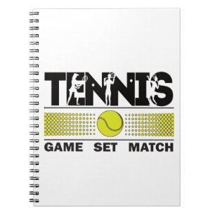Cuaderno Partida de juego de tenis