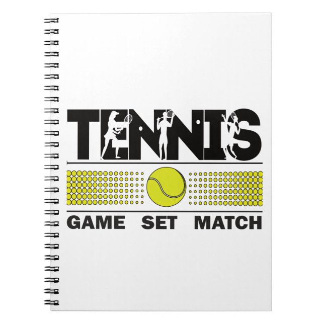 Cuaderno Partida de juego de tenis (Frente)