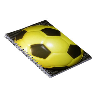 Cuaderno ¡Partida! Fútbol amarillo y negro