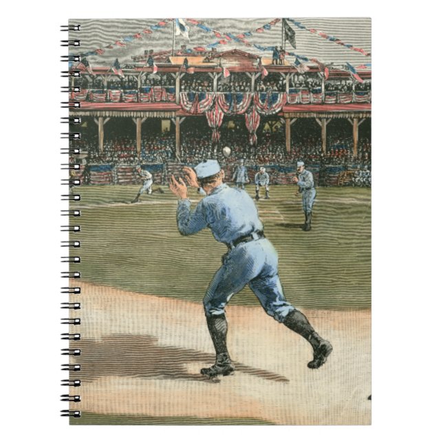 Cuaderno Partido de Béisbol de la Liga Nacional 1886 (Frente)