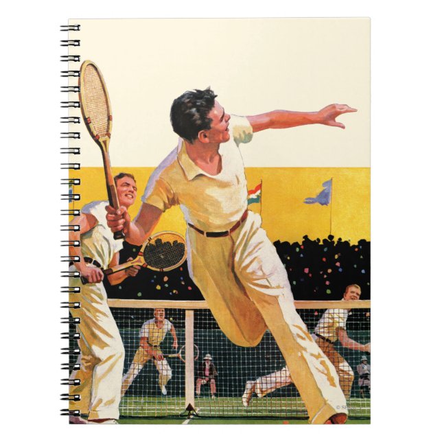 Cuaderno Partido del tenis de los dobles (Frente)