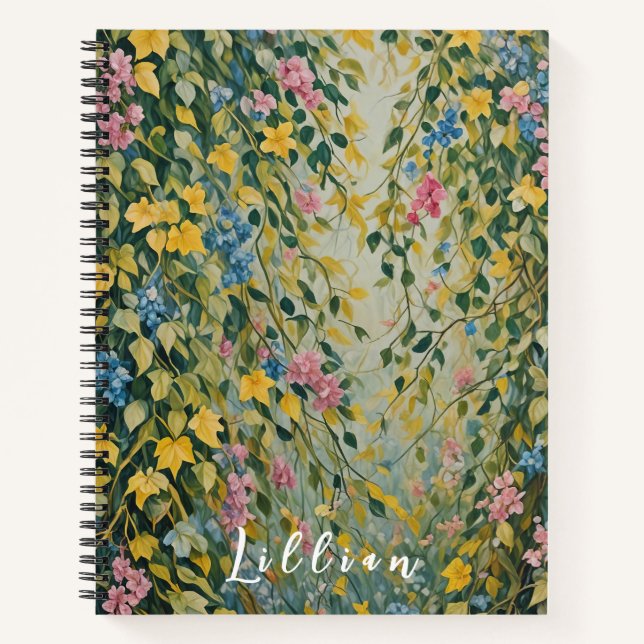 Cuaderno Pasaje encantado: Jardín secreto Pastel (Anverso)