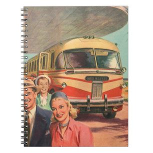 Cuaderno Pasajeros antiguos de vacaciones en la estación de
