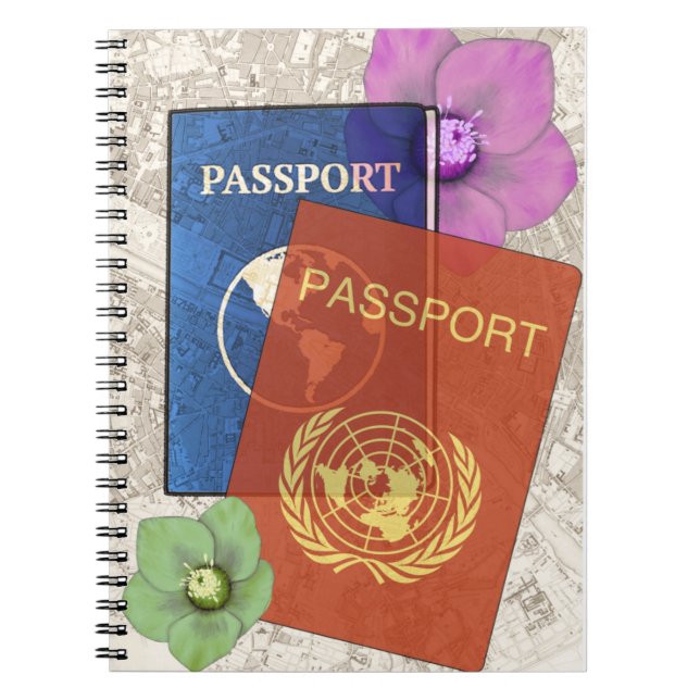 Cuaderno Pasaporte de viajes de aventura (Frente)