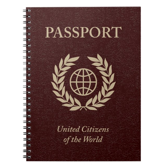 Cuaderno pasaporte marrón (Frente)