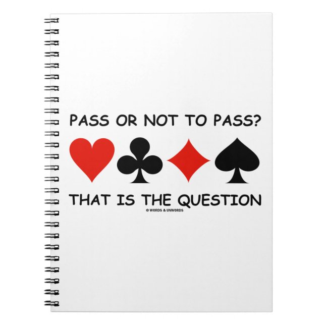 Cuaderno Pasar O No Pasar Esa Es La Pregunta (Puente) (Frente)