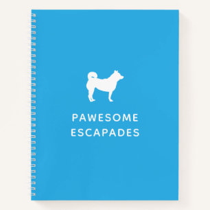 Cuaderno Paseador de Perro y Mascota Sitter Verde azulado
