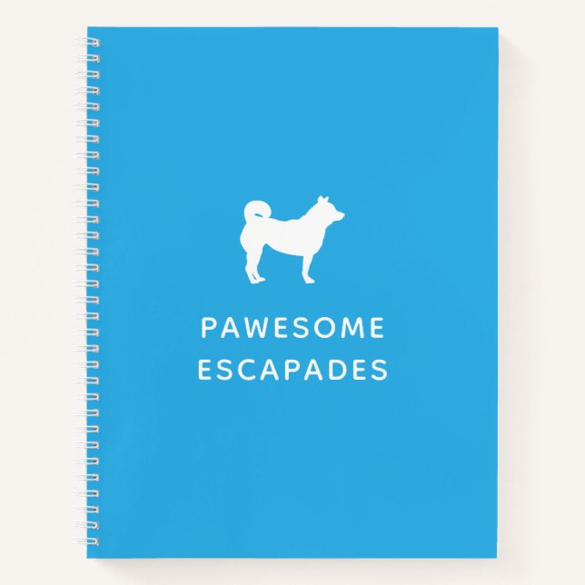 Cuaderno Paseador de Perro y Mascota Sitter Verde azulado (Anverso)