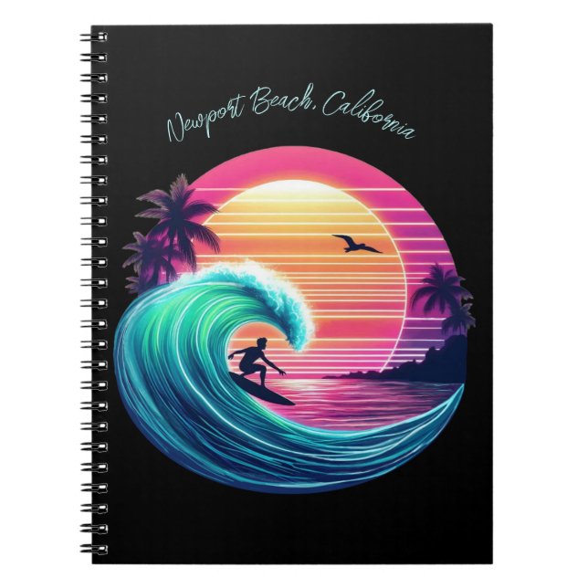 Cuaderno Pasear por la ola al atardecer- (Frente)