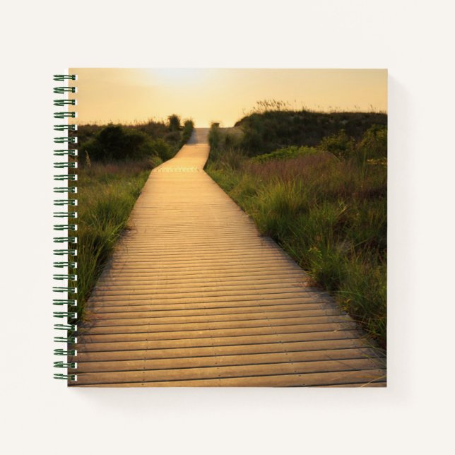 Cuaderno Paseo de madera a la playa (Anverso)