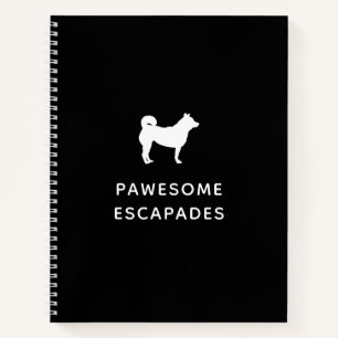 Cuaderno Paseo de Perro y Mascota Sitter Negro