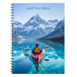 Cuaderno Paseo en kayak en montañas personalizado