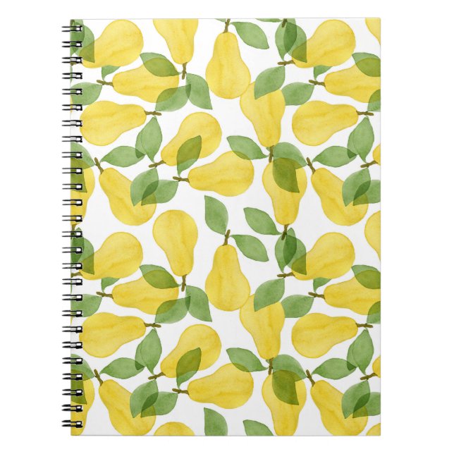 Cuaderno Pases de acuarela: Patrón pintado a mano (Frente)