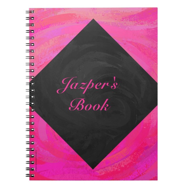 Cuaderno Pasiego rosa personalizado (Frente)