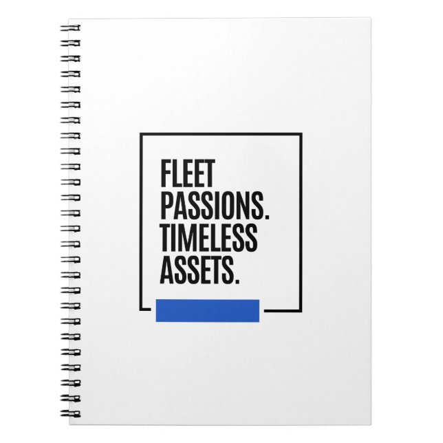 Cuaderno PASIONES EFÍMERAS. ACTIVOS INMORTALES. — Inversore (Frente)