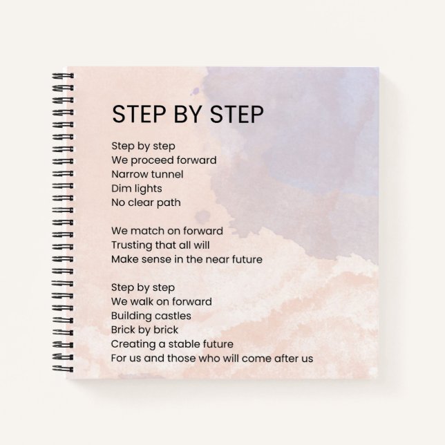 Cuaderno Paso a paso - Poesía de Poesía Empowerment (Anverso)