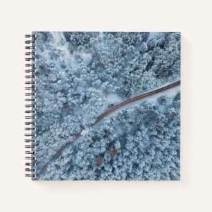 Cuaderno paso de montaña de invierno