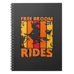 Cuaderno Pasos de Escoba Gratis Halloween Bruja Voladora Mu