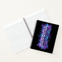 Cuaderno Passion Cyberpunk Typography – Vibrant Modern Word