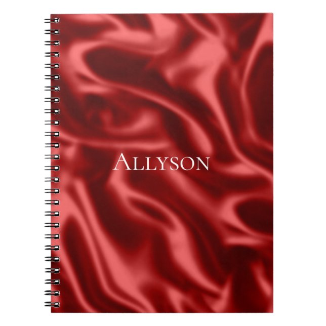 Cuaderno Passion Red Romantic Faux Satin (Frente)