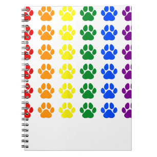 Cuaderno Pasta arcoiris Imprimir perro con orgullo LGBT