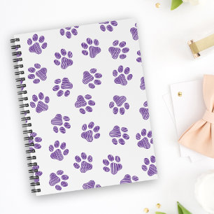 Cuaderno Pasta de perro, garras de perro, garras moradas