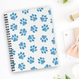 Cuaderno Pasta de perro, garras de perro, patas azules