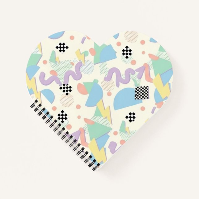 Cuaderno Pastel Abstract Shapes Pattern Design (Anverso)