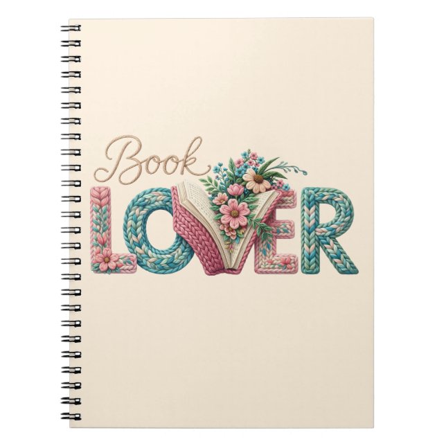 Cuaderno Pastel Amante de los Libros (Frente)