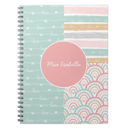 Cuaderno Pastel Arcoíris Corazones Lindos de Parch