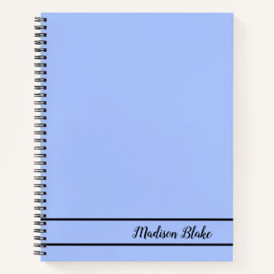 Cuaderno Pastel azul minimalista