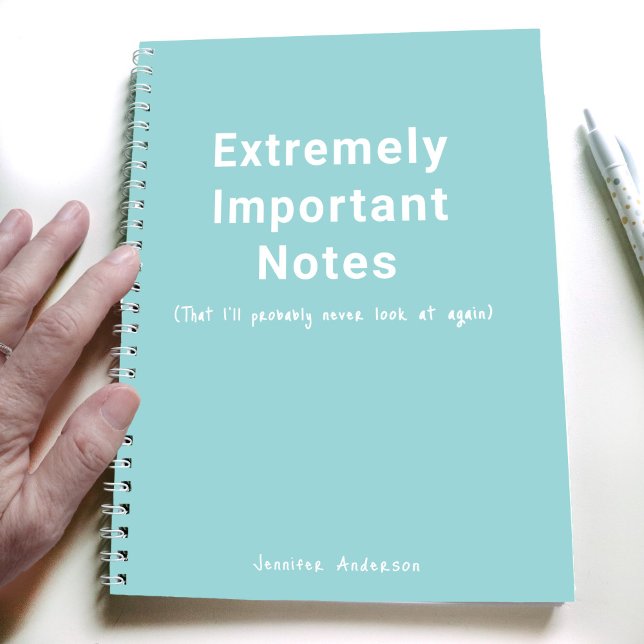 Cuaderno Pastel Azul Verde azulado Notas importantes Texto  (Subido por el creador)