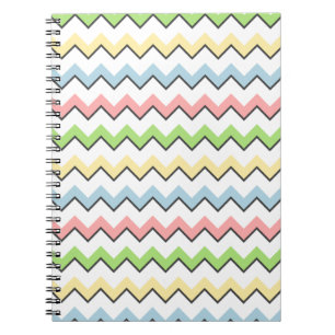 Cuaderno Pastel Chevron-Drop Shadow por Shirley Taylor