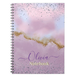 Cuaderno Pastel Cloud Amethyst Glitter