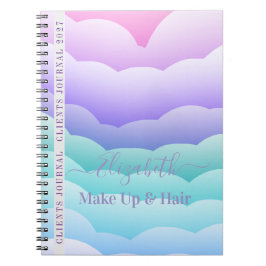 Cuaderno Pastel Clouds Client Journal