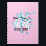 Cuaderno Pastel Colors Pink 90th Birthday Party Guest Book<br><div class="desc">Libro de invitados para la celebración del cumpleaños del personalizable.</div>