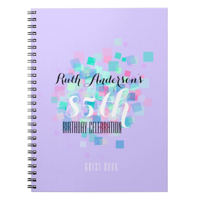 Cuaderno Pastel Colours 85º Libro de invitados de fiesta de (Frente)