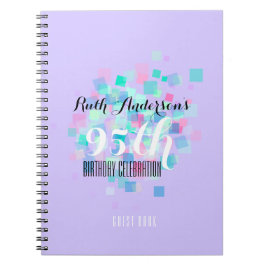 Cuaderno Pastel Colours 95º Libro de invitados de fiesta de