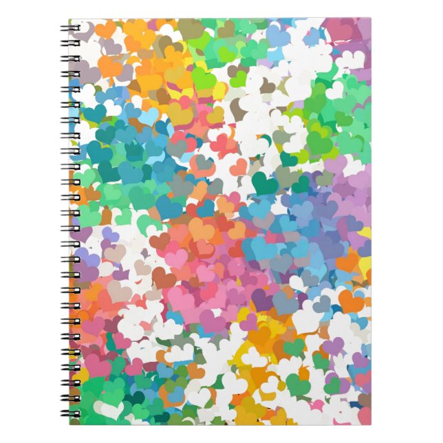 Cuaderno Pastel Confetti Hearts (Frente)