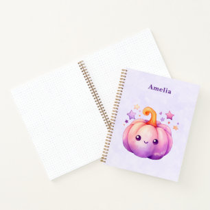 Cuaderno Pastel de calabaza con estrellas Vibra cósmico ado