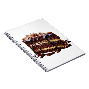 Cuaderno Pastel de chocolate de varias capas indulgente de 